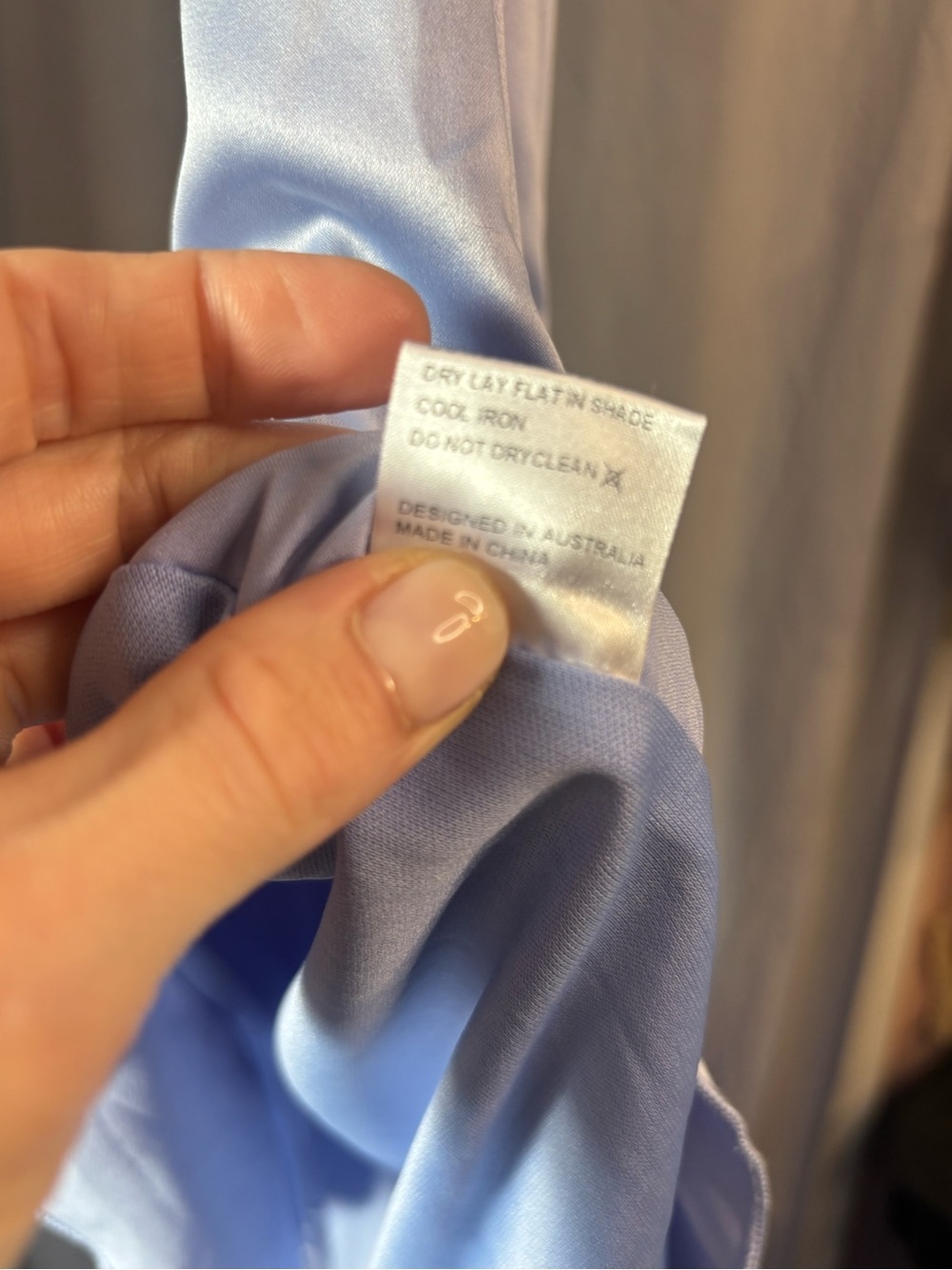 Light Blue Spaghetti Strap High-Low Ruffle Dress by - Picture 9 of 11